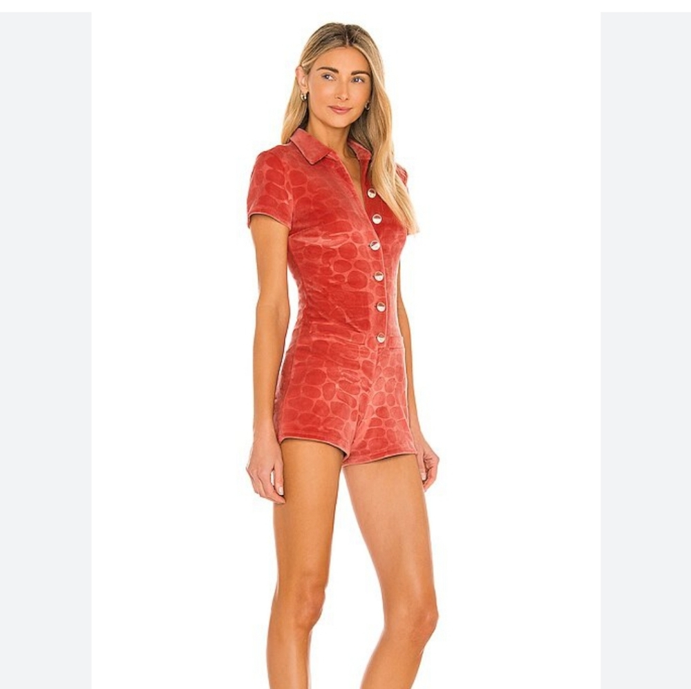 NWOT Alexis Pennie Romper in coral